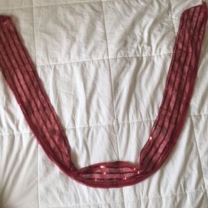 Sparkling maroon scarf/wrap